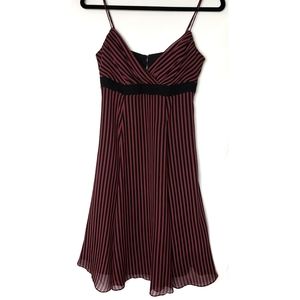 Betsey Johnson Black and Red Stripe Dress 6